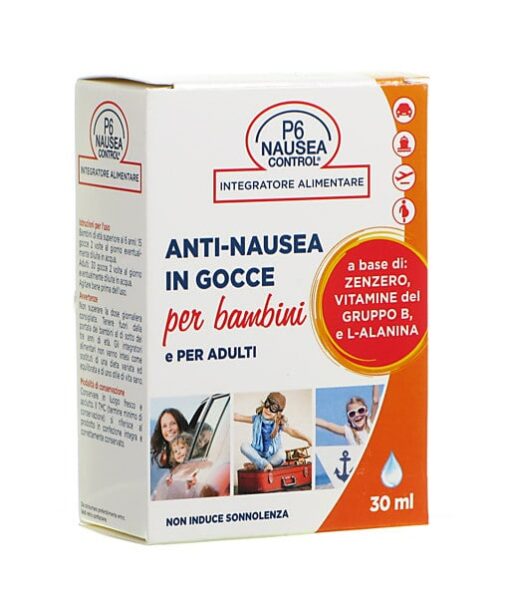 Anti-nausea in gocce per bambini e per adulti