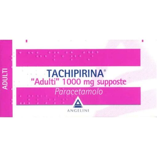 TACHIPIRINA ADULTI 10 SUPPOSTE 1000 MG