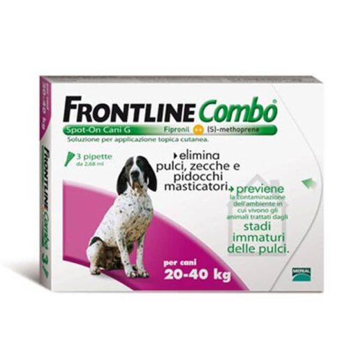 FRONTLINE COMBO CANE 20 40 KG ANTIPULCI ANTIZECCHE