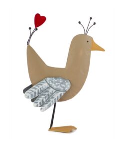 Uccello Beige con Cuore