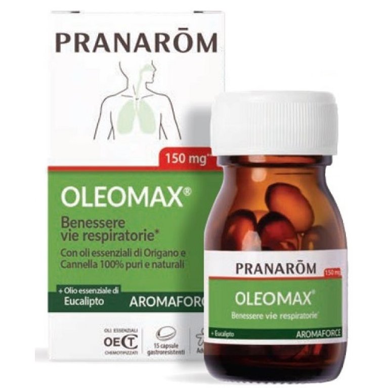 Pranarom Oleomax Benessere Vie Respiratorie 15 capsule